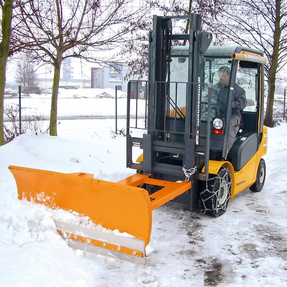 Obrázek produktu: Bauer® Sněhová radlice pro vysokozdvižný vozík s ocelovou shrnovací lištou, šířka radlice 1500 mm