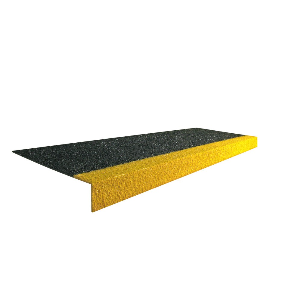 Obrázek produktu: COBA Protiskluzový profil na hranu schodu COBAGRiP® Stair Tread, VxŠxH 5,5 x 750 x 345 mm, černá/žlutá