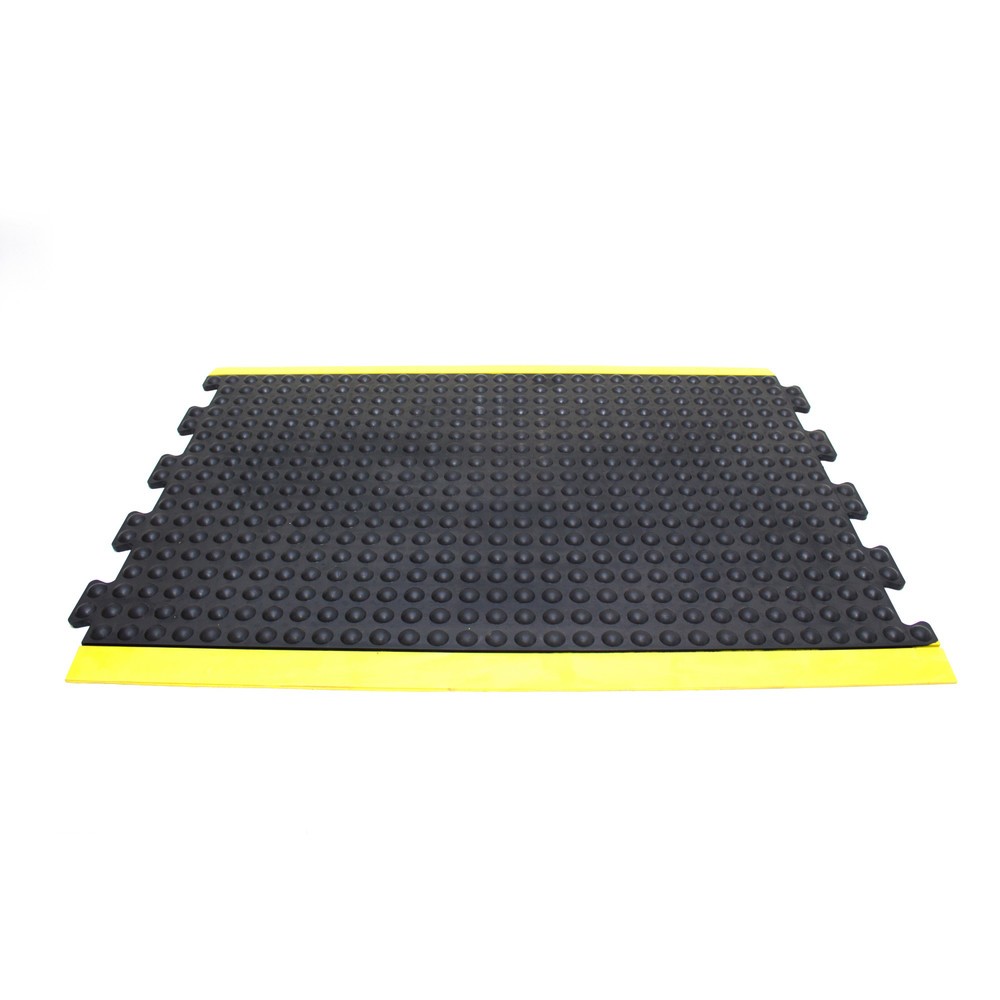 Obrázek produktu: COBA Protiúnavová rohož Bubblemat Safety, středový dílec, ŠxH 600 x 900 mm, černá/žlutá