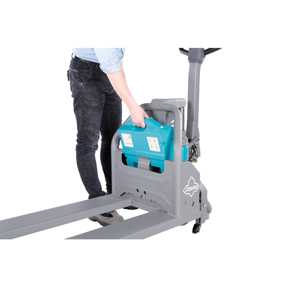 Číslo obrázku produktu 4: Elektrický paletový vozík Ameise® PTE 1.3, nosnost 1 300 kg, délka vidlí 1 150 mm.