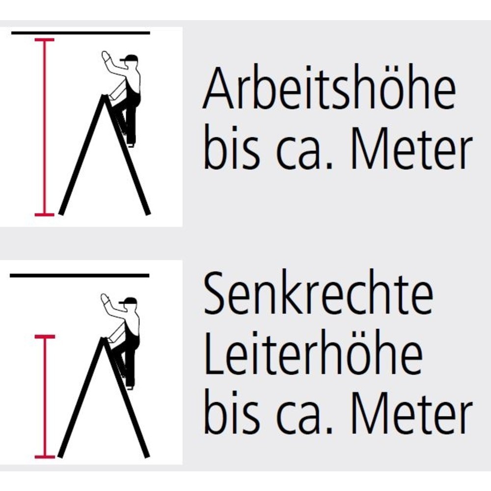 Číslo obrázku produktu 5: Dřevěný příčkový žebřík KRAUSE®, oboustranný přístup, výška při postavení 0,75 m