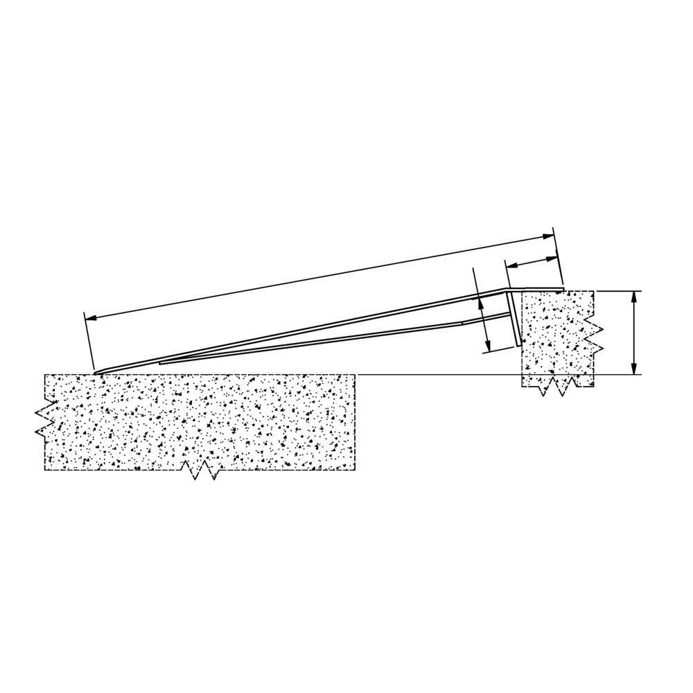 Číslo obrázku produktu 2: Nakládací můstek, mobilní provedení, nosnost 600 kg, ŠxD 1250 x 750 mm