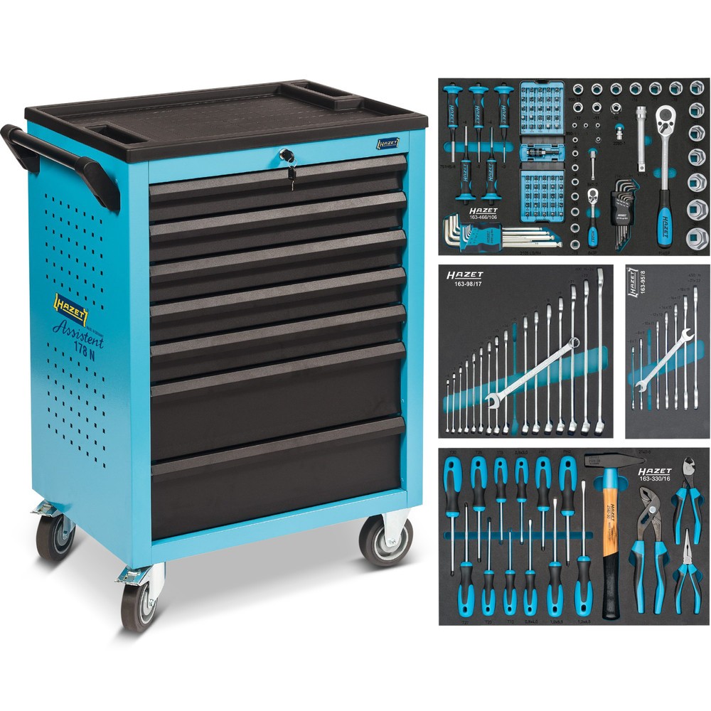 Obrázek produktu: HAZET® Tool Trolley Assistant®, včetně 147-dílného sortimentu nástrojů