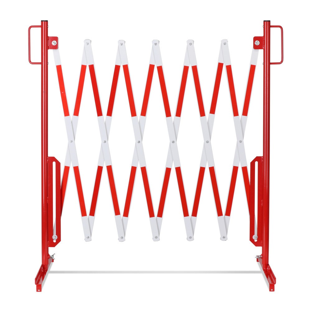 Číslo obrázku produktu 5: Nůžková zábrana, noha z obou stran, šířka 3600 mm, červená/bílá