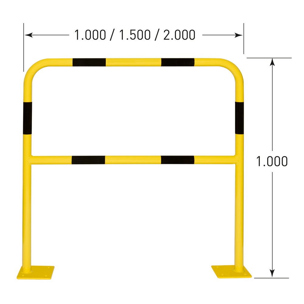 Číslo obrázku produktu 3: Ochranný oblouk Small, použití ve vnitřních prostorách, VxŠ 1000 x 1000 mm