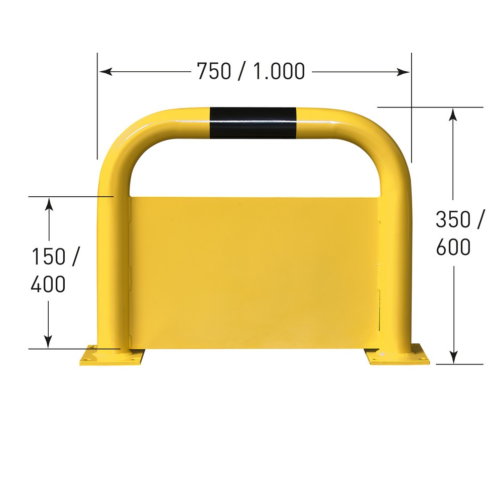 Číslo obrázku produktu 5: Oblouk na ochranu proti podjetí, VxŠ 350 x 1 000 mm