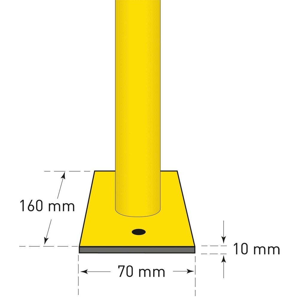 Číslo obrázku produktu 2: Ochranný oblouk, použití ve vnitřních prostorách, VxŠ 1 000 x 1 000 mm