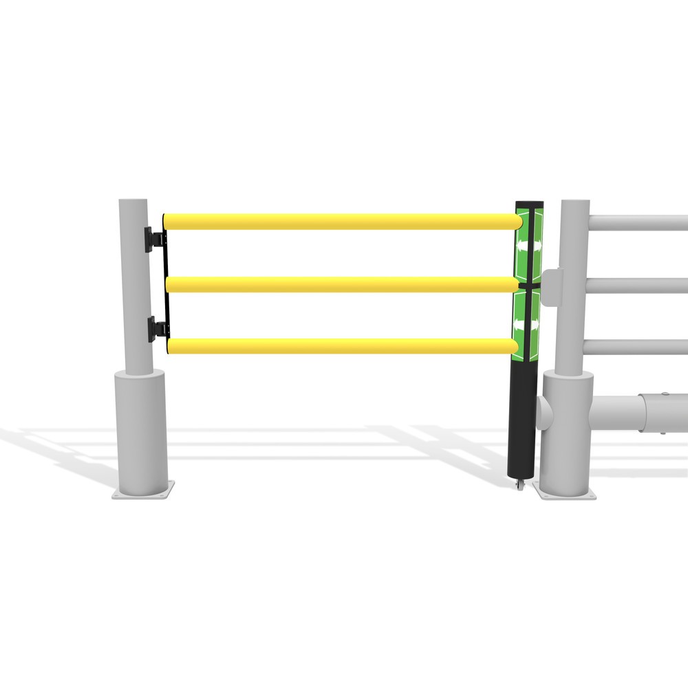 Číslo obrázku produktu 11: Otočné dveře pro bezpečnostní zábradlí „Delta“, V×Š 1200 × 1500 mm, s kolečkem