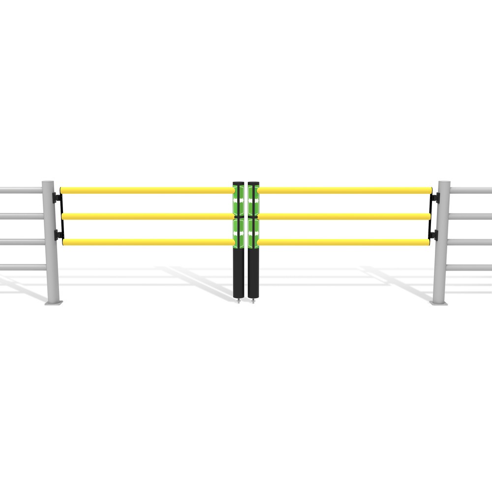 Číslo obrázku produktu 11: Otočné dveře pro bezpečnostní zábradlí „Delta“, V×Š 1200 × 1750 mm, s kolečkem