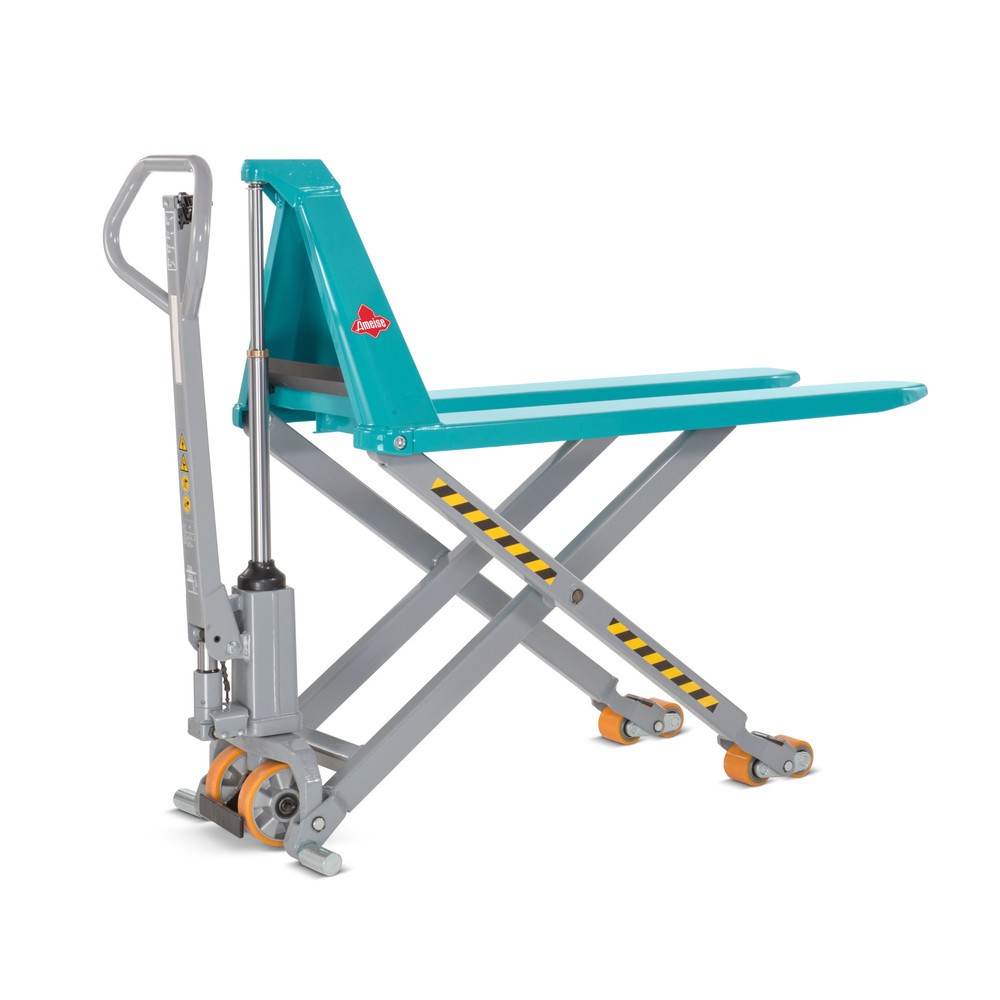 Obrázek produktu: Paletový vozík s nůžkovým mechanismem Ameise® PTM 1.5 Scissor s rychlým zdvihem, nosnost 1 500 kg, délka vidlí 1 200 mm