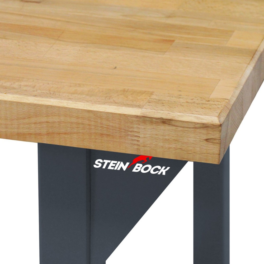 Číslo obrázku produktu 3: Pracovní stůl Steinbock® Original, 1 odkládací plocha, nosnost 500 kg, V×Š×H 850 × 1500 × 750 mm, RAL 7016