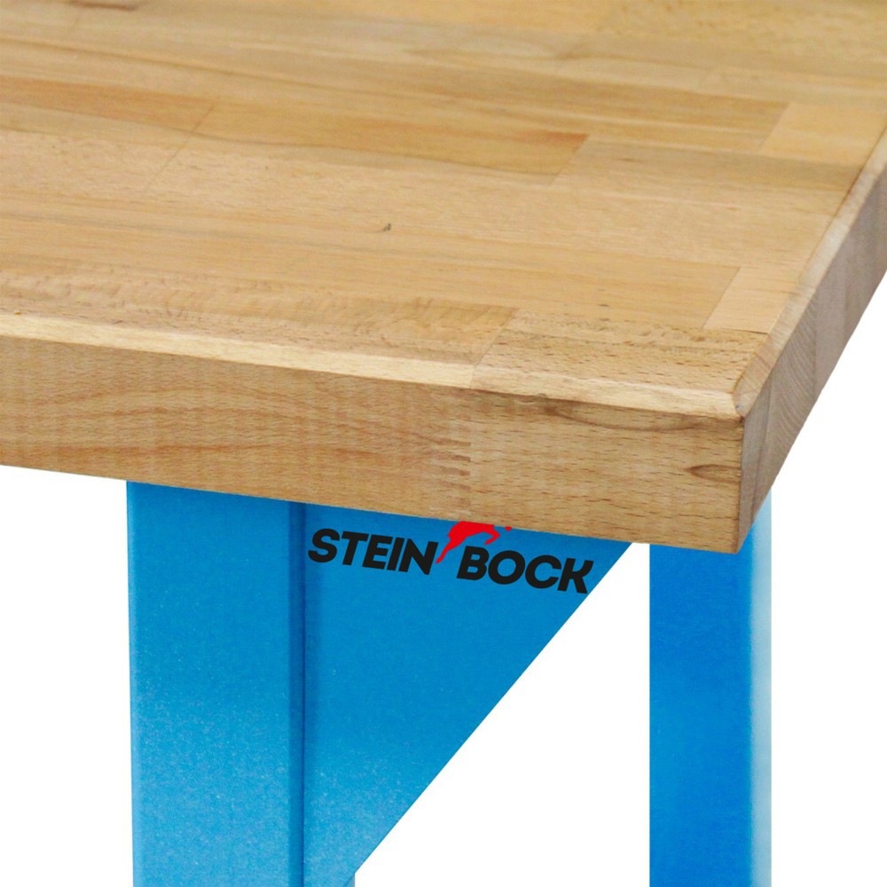 Číslo obrázku produktu 4: Pracovní stůl Steinbock® Pro, 3 zásuvky, 1 odkládací plocha, nosnost 500 kg, V×Š×H 850 × 1500 × 750 mm, RAL 5012