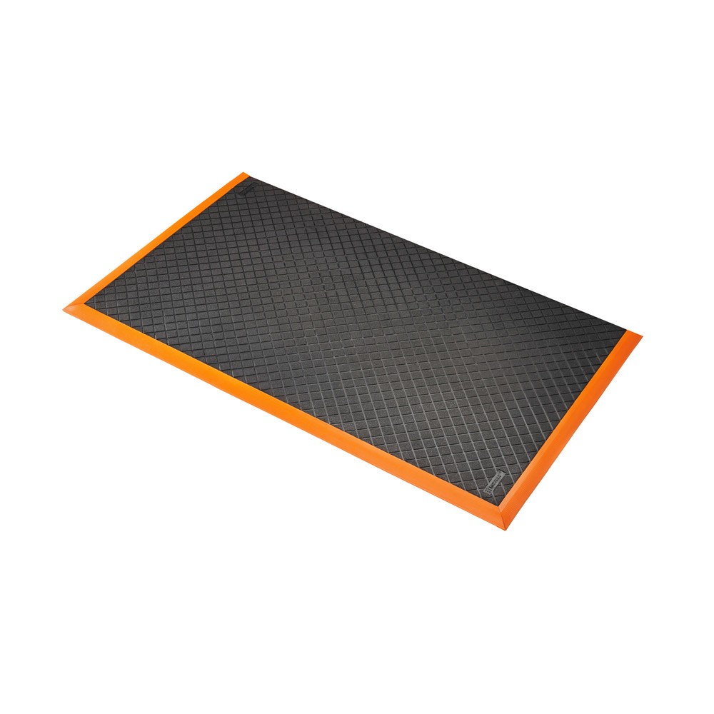 Obrázek produktu: Protiúnavová rohož NoTrax Safety Stance Solid™, ŠxH 660 x 1020 mm, černá/oranžová