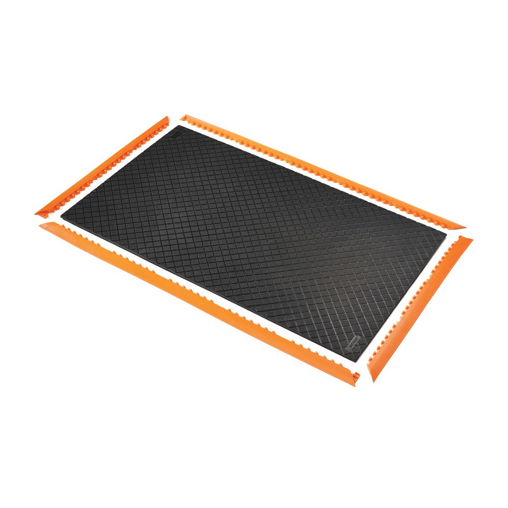 Číslo obrázku produktu 3: Protiúnavová rohož NoTrax Safety Stance Solid™, ŠxH 660 x 1020 mm, černá/oranžová