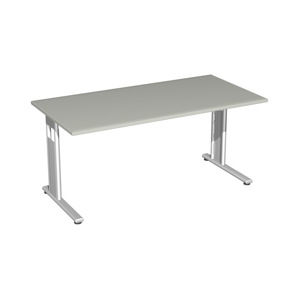 Obrázek produktu: Psací stůl Lissabon, rám s nohou C, ŠxH 1600 x 800 mm, světle šedá