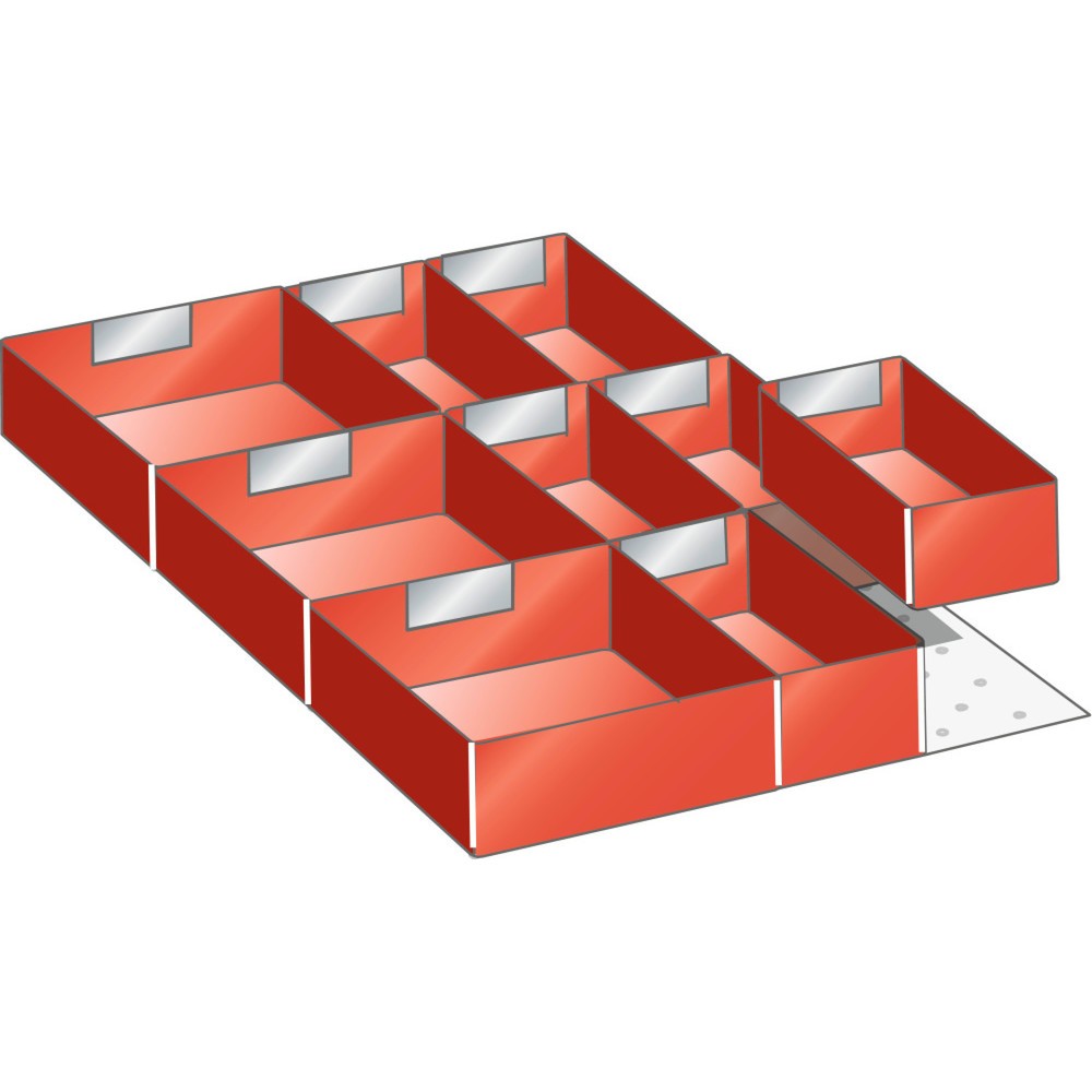 Obrázek produktu: Sada zavěšovacích boxů LISTA, (ŠxHxHL) 357x459x95 mm, 10 ks