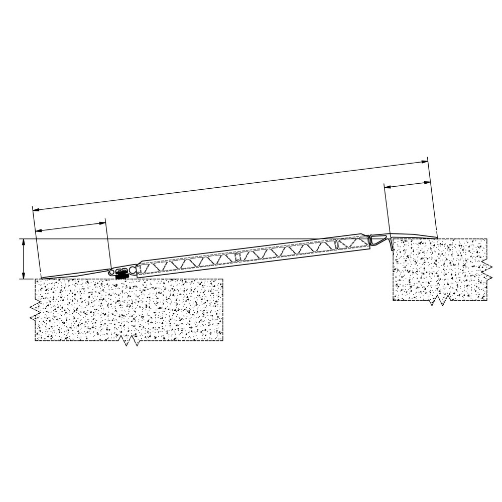 Číslo obrázku produktu 3: Těžký nájezdový můstek, nosnost 4000 kg, ŠxD 1250 x 1235 mm