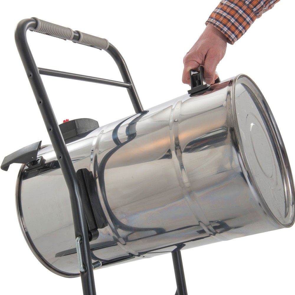 Číslo obrázku produktu 10: Vysavač k suchému a mokrému vysávání Steinbock® INOX, sklápěcí podvozek, 1400 W, 40 l