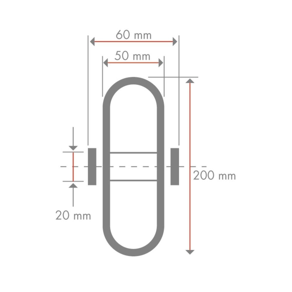 Číslo obrázku produktu 2: Vzduchem plněné kolečko, drážkovaný profil, válečkové ložisko, Ø × šířka 200 × 50 mm, nosnost 80 kg