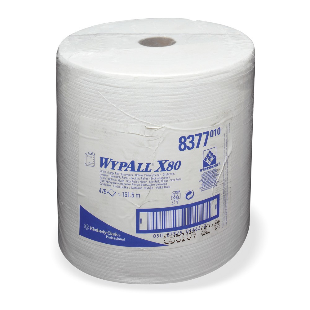 Číslo obrázku produktu 2: Utěrky WYPALL X80, vxŠ 340 x 315 mm, velká role, bílá