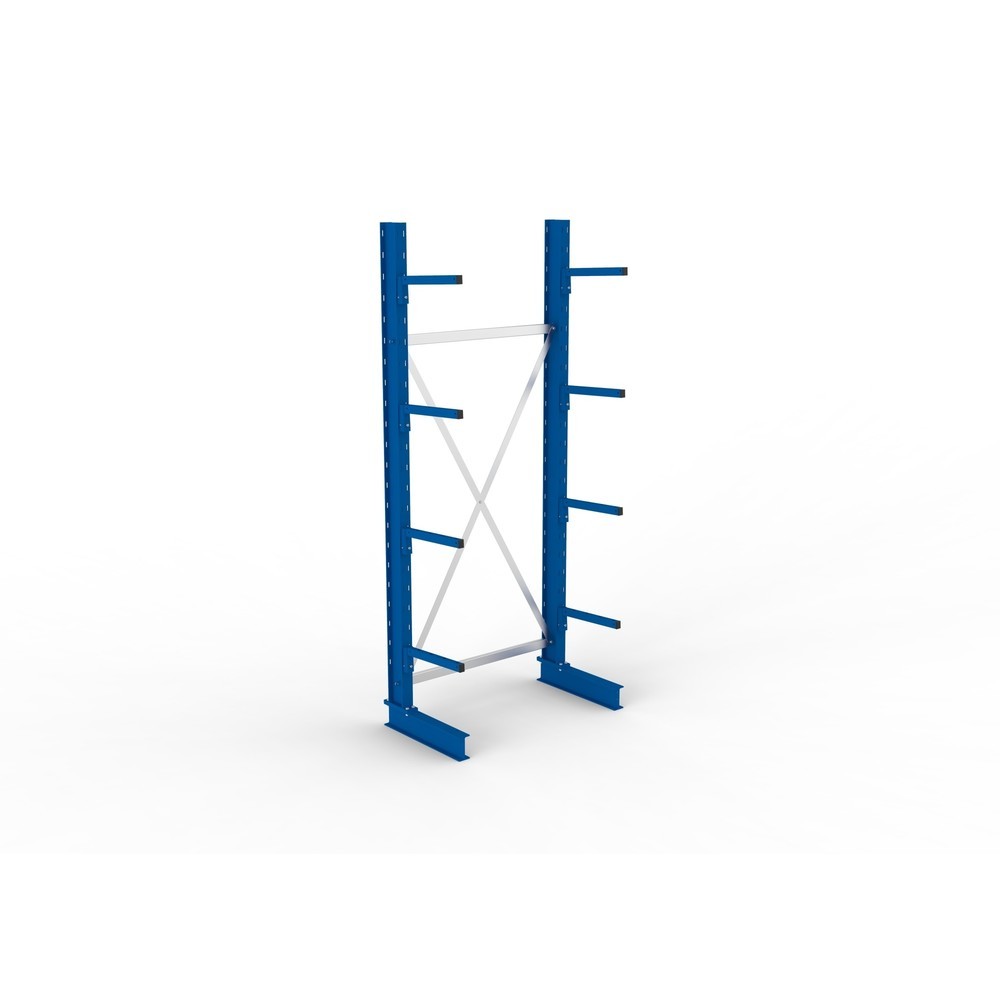 Číslo obrázku produktu 4: Základní pole konzolového regálu META, jednostranné, nosnost na rameno 220 kg, VxŠxH 2 500 x 1 094 x 610 mm