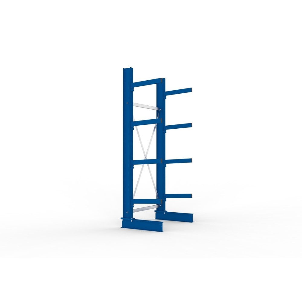 Číslo obrázku produktu 4: Základní pole konzolového regálu META, jednostranné, nosnost na rameno 430 kg, V×Š×H 2 500 × 1 103 × 730 mm