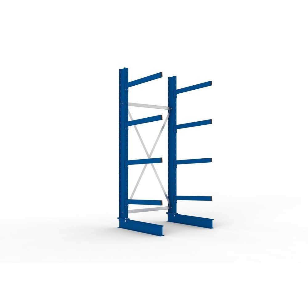 Obrázek produktu: Základní pole konzolového regálu META, jednostranné, nosnost na rameno 250 kg, V×Š×H 2 500 × 1 103 × 1 030 mm