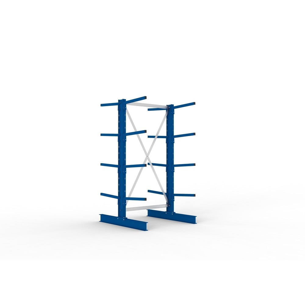 Obrázek produktu: Základní pole konzolového regálu META, oboustranné, nosnost na rameno 175 kg, VxŠxH 2 000 x 1 094 x 1 220 mm