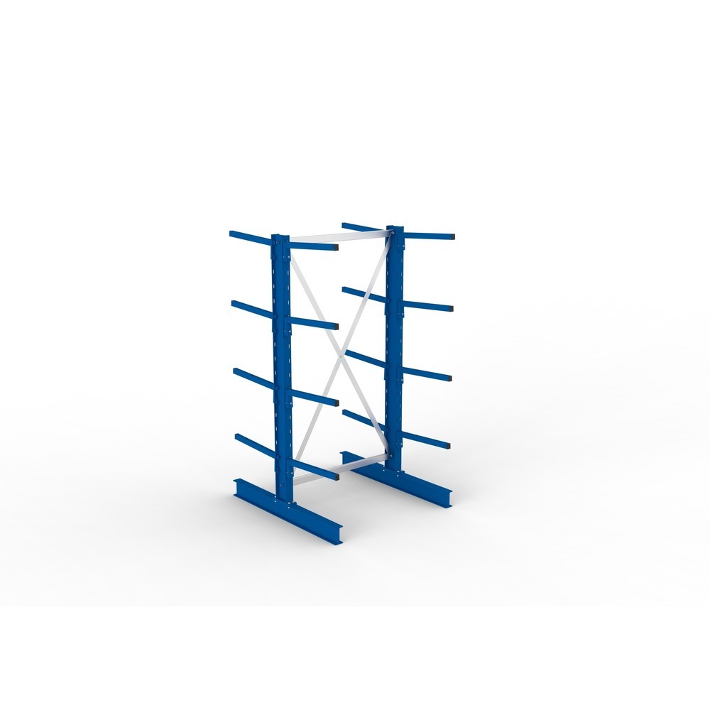 Číslo obrázku produktu 4: Základní pole konzolového regálu META, oboustranné, nosnost na rameno 175 kg, VxŠxH 2 000 x 1 094 x 1 220 mm