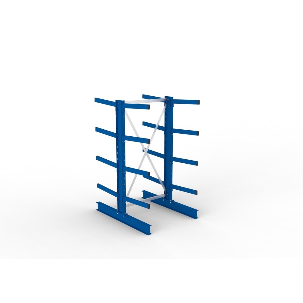 Číslo obrázku produktu 2: Základní pole konzolového regálu META, oboustranné, nosnost na rameno 355 kg, VxŠxH 2 000 x 1 103 x 1 440 mm