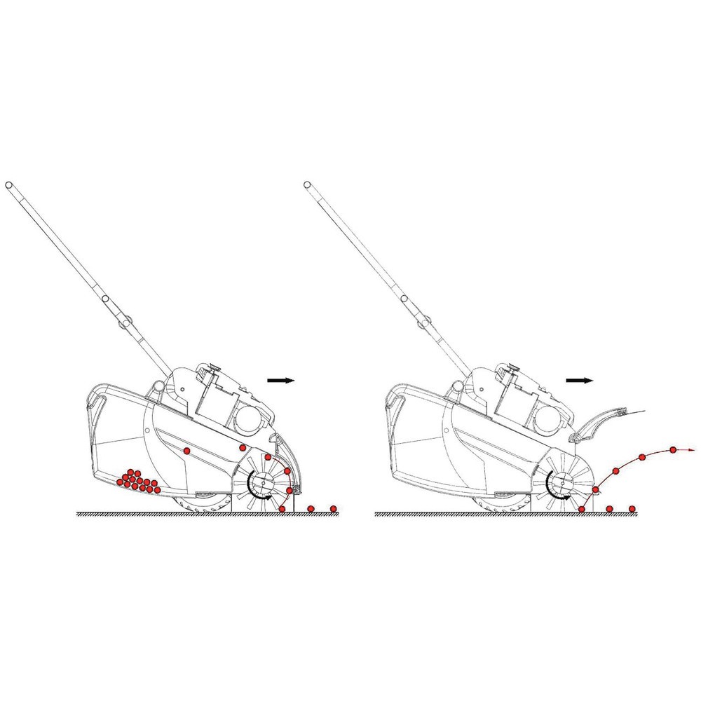 Číslo obrázku produktu 2: Zametací stroj Cross Sweep CS 650, elektromotor, šířka zametání 650 mm