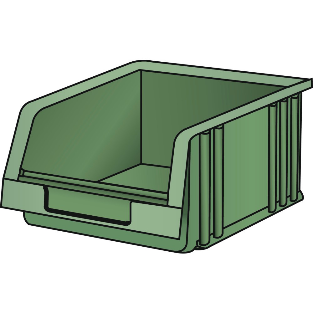 Obrázek produktu: Zásobník na drobné díly LISTA, (ŠxHxV) 103x164x75 mm, velikost 3, zelená